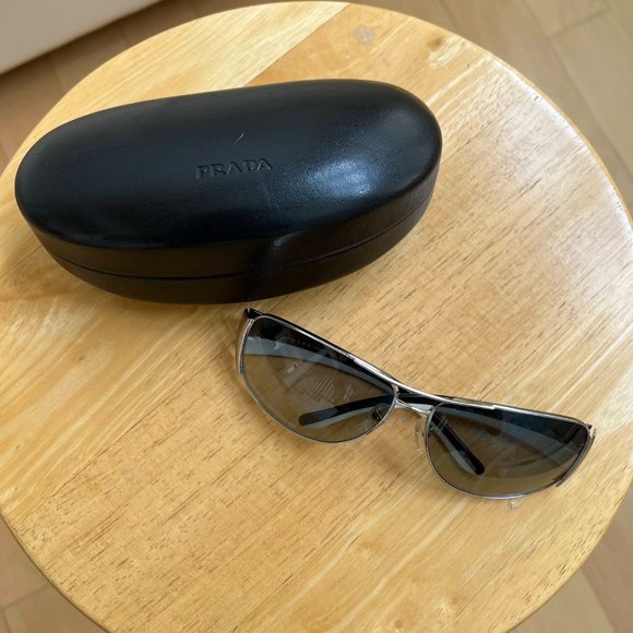 Never Worn - Prada Unisex Silver Pilot Sunglasses main image 8